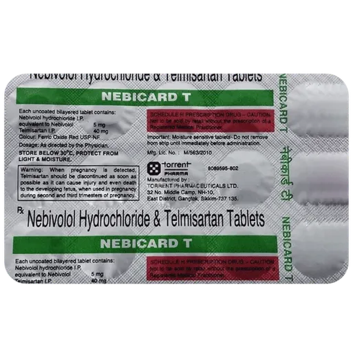 nebicard t 5/40mg tablet 15's